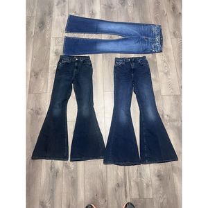 7 FOR ALL MANKIND  WOMENS DESIGNER JEANS SIZE 27 (Set Of 3)